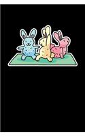 Funny Yoga Bunny Animal Yoga Poses: Yoga Dot Grid 6x9 Notebook, Dotted Diary and Bullet Journal with 120 Pages great gift for Rabit Yoga Fans
