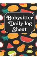 Babysitter Log book