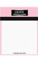 Graph Composition Notebook: Quad Ruled 4 squares per inch Blank Graph Paper Composition Notebook,108 Pages 8 x 10 inch