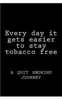Every day it gets easier to stay tobacco free