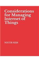 Considerations for Managing Internet of Things