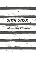 2019-2028 Monthly Planner 8.5x11
