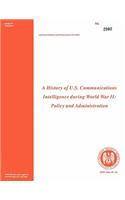 History of US Communications Intelligence during WWII