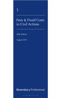 Lawyers Costs and Fees: Fees and Fixed Costs in Civil Actions