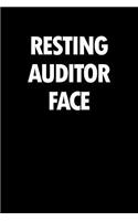 Resting Auditor Face: Blank Lined Office Humor Themed Journal and Notebook to Write In: Versatile Wide Rule Interior