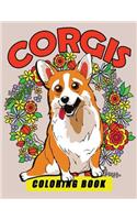 Corgis Coloring Book: Dog Coloring Book for Adults