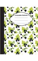 Composition Notebook: Sweet Fruit: College Ruled School Notebooks, Subject Daily Journal Notebook: 120 Lined Pages (8 x 10 in.)