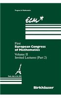 First European Congress of Mathematics Paris, July 6-10, 1992