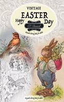 VINTAGE EASTER Classical coloring books for adults. Grayscale coloring books for adults: Realistic greyscale coloring books for adults