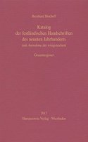Katalog Der Festlandischen Handschriften Des Neunten Jahrhunderts (Mit Ausnahme Der Wisigotischen). Gesamtregister