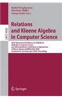 Relations and Kleene Algebra in Computer Science