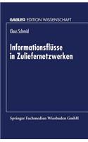 Informationsflüsse in Zuliefernetzwerken