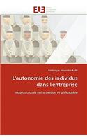 L''autonomie des individus dans l''entreprise