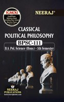 NEERAJ BPSC-111 Classical Political Philosophy English Medium- For BA -IGNOU - Chapter Wise Help Book including Many Solved Sample Papers & Important Exam Notes â€“Published by Neeraj Publications