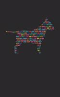 Bull Terrier Notebook 'Word Cloud' - Gift for Bull Terrier Lovers - Bull Terrier Journal