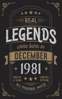 Real Legends were born in December 1981