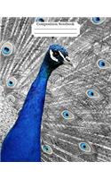Composition Notebook Peacock Design Vol 6: College-ruled lined paper for notes, ideas, classes, and more!