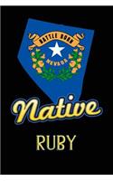 Nevada Native Ruby: College Ruled Composition Book
