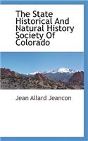 State Historical and Natural History Society of Colorado