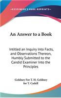 An Answer to a Book