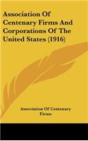 Association of Centenary Firms and Corporations of the United States (1916)