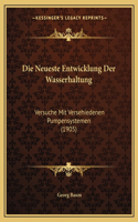 Die Neueste Entwicklung Der Wasserhaltung