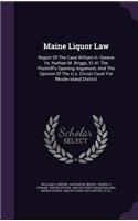 Maine Liquor Law