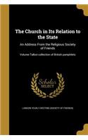 The Church in Its Relation to the State