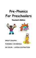 Pre-Phonics For Preschoolers, Teacher's Edition