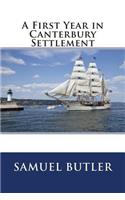 A First Year in Canterbury Settlement