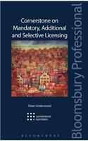 Cornerstone on Mandatory, Additional and Selective Licensing