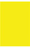 Journal Yellow Color Simple Monochromatic Plain Yellow