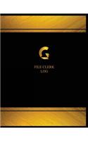 File Clerk Log (Logbook, Journal - 125 pages, 8.5 x 11 inches)