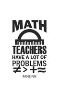 Funny Math School Teacher Notebook
