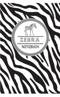 Notizbuch Zebra