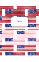 Notes: Lined Notebook Patriotic