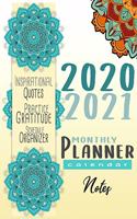 2020-2021 Monthly Planner: Blue Sky 8x10inch 2 Years Monthly Planner Calendar Schedule Organizer From January 1,2020 to December 31,2021 (24 Months Calendar Planner) With Holi