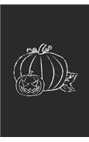 Halloween Pumpkin: Dotted Bullet Notebook (6" x 9" - 120 pages) Halloween Themed Notebook for Gift / Daily Activity Journals / Diary