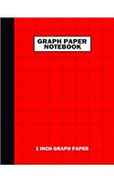 Graph Paper Notebook. 1 Inch Graph Paper