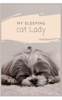 My Sleeping Cat Lady: Cat Lover's Journal, Cat Lover and Cat Owner Gifts, Anime Lover Cat Women and kids Composition Notebook, Cat Notebook, Journal, Diary (6x9)