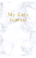 Keto Diet Tracker for Women: A 90 Day Daily Ketogenic Journal - Diet Record Log and Weight Loss - Macros & Meal Tracking - Healthy Food Diary - Elegant White Marble with Gold le