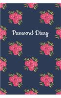 Password Diary: Cute Logbook, Alphabetized AZ Password Manager Notebook for Internet Address, Username, Website Login & Email - Alphabetical Record Book with Tabs A