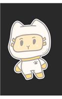 Astronaut Cat Notebook: Graph Paper Journal 6x9 - 120 Pages