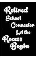 Retired School Counselor Let The Recess Begin