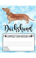 Dachshund Composition Notebook