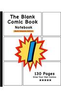 The Blank Comic Book Notebook: Personalized Comic Book, Letter Initial I, Draw Your Own Comics, Personalized Comic Book, Gift For Men, Women & Kids-[Professional Binding]