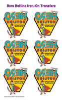 Vacation Bible School (Vbs) Hero Hotline Iron-On Transfers (Pkg of 12)