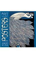 Art Nouveau Posters Wall Calendar 2021 (Art Calendar)