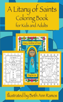 Litany of Saints Coloring Book for Kids and Adults