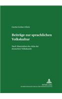 Beitraege Zur Sprachlichen Volkskultur